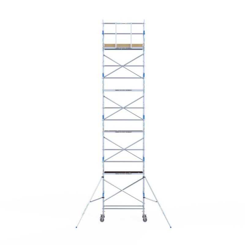 Torre Móvil Económica Alumexx 10,2m Altura de Trabajo, Estrecha 75x250