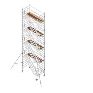 Torre movil con escalera 135x250 altura de trabajo 10,30